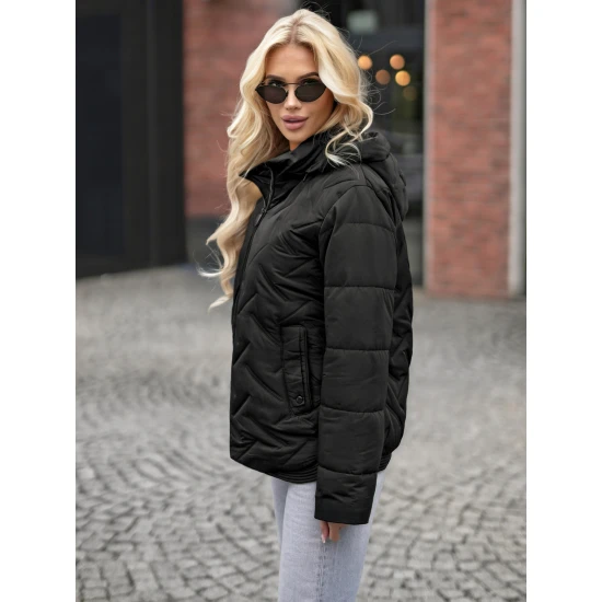 Sieviešu melna jaka Erlin Sieviešu jakas