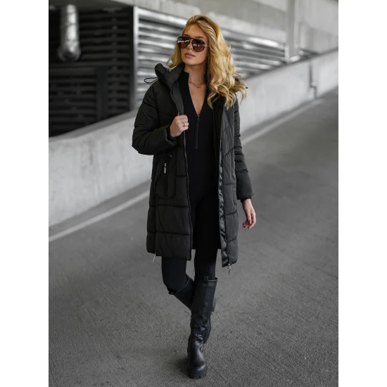 Sieviešu melna ziemas jaka Flint Sieviešu jakas