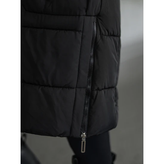 Sieviešu melna ziemas jaka Flint Sieviešu jakas