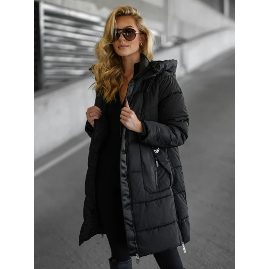 Sieviešu melna ziemas jaka Flint Sieviešu jakas