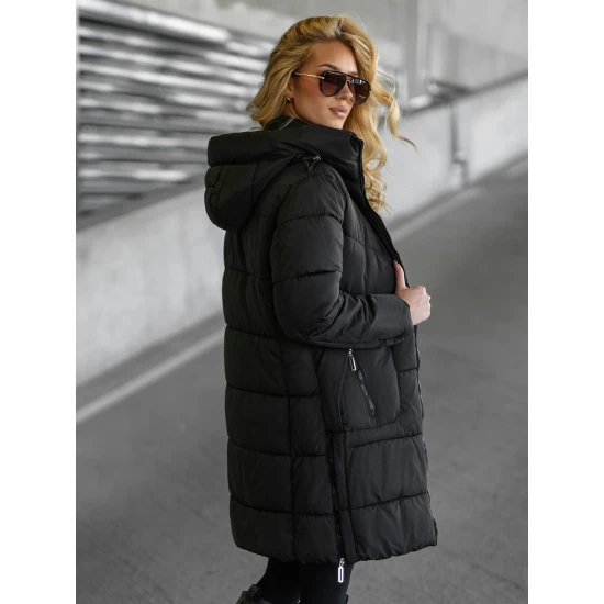 Sieviešu melna ziemas jaka Flint Sieviešu jakas