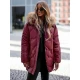 Sieviešu ziemas jaka bordo krāsā Verni Sieviešu jakas
