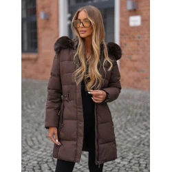 Sieviešu brūna jaka Seran 