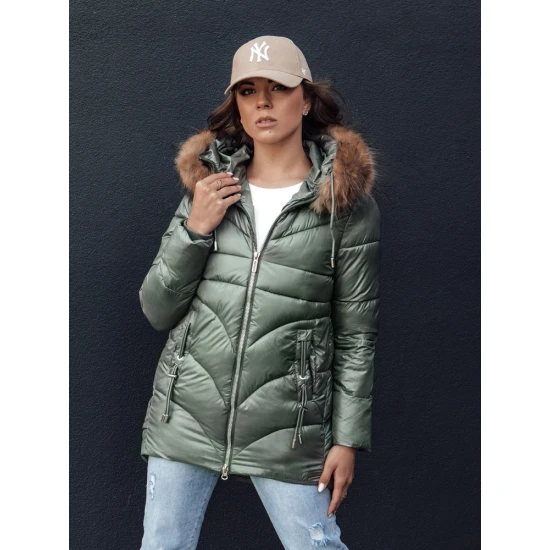 Sieviešu zaļā ziemas jaka Jessica Sieviešu jakas