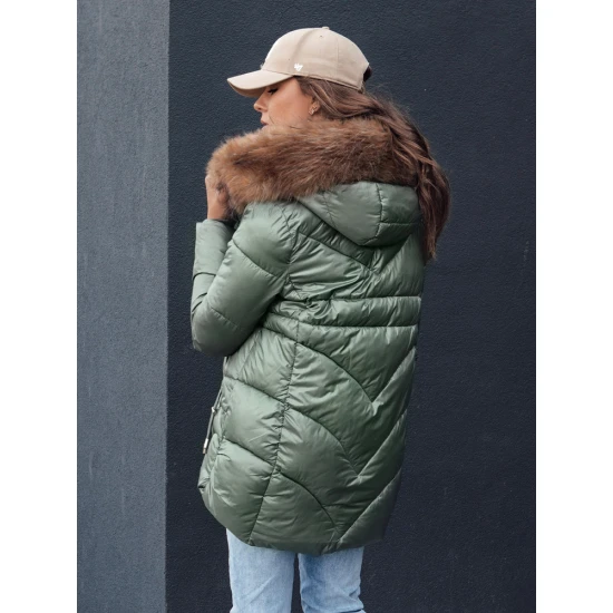 Sieviešu zaļā ziemas jaka Jessica Sieviešu jakas