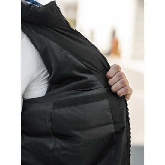 Vīriešu melna ziemas jaka Martim Ziemas jakas