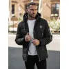 Vīriešu melna ziemas jaka Lorenzo JS/57M7503/392