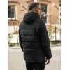 Vīriešu melna ziemas jaka Lorenzo JS/57M7503/392