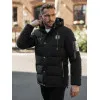 Vīriešu melna ziemas jaka Lorenzo JS/57M7503/392