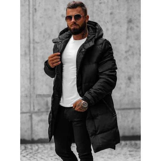 Izpārdošana Ziemas melna jaka Seter O/M799