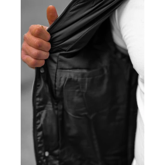 Izpārdošana Ziemas melna jaka Seter O/M799