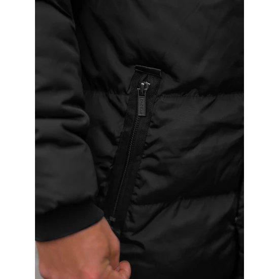 Izpārdošana Ziemas melna jaka Seter O/M799