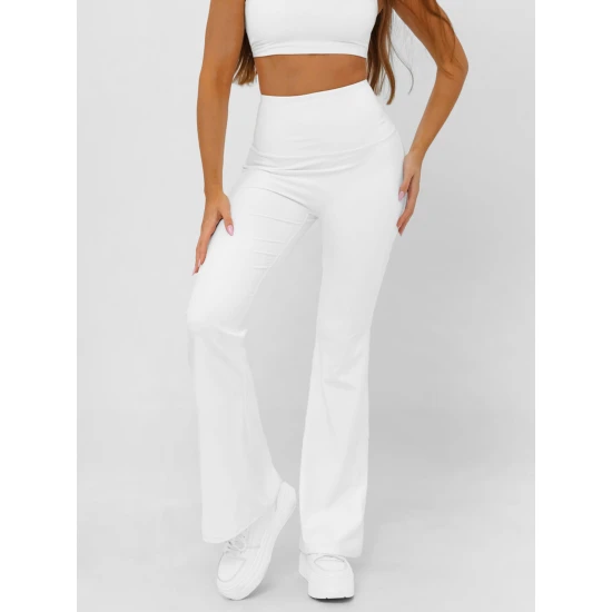 Sieviešu baltas sporta bikses Perla Gadījuma bikses