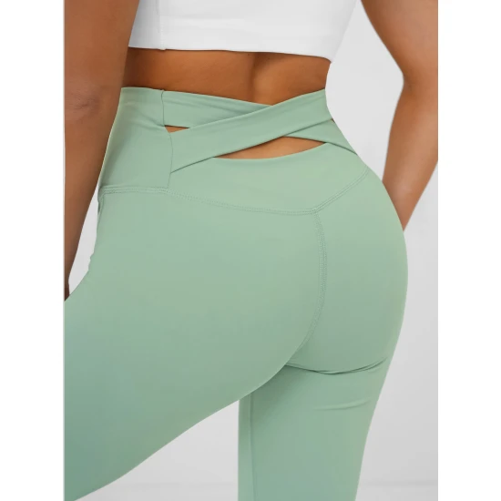 Mētrutrās krāsas sieviešu treniņbikses Perla Gadījuma bikses