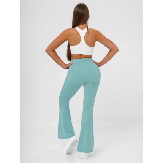 Sieviešu piparmētru bikses Karin Gadījuma bikses