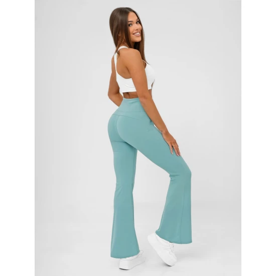 Sieviešu piparmētru bikses Karin Gadījuma bikses