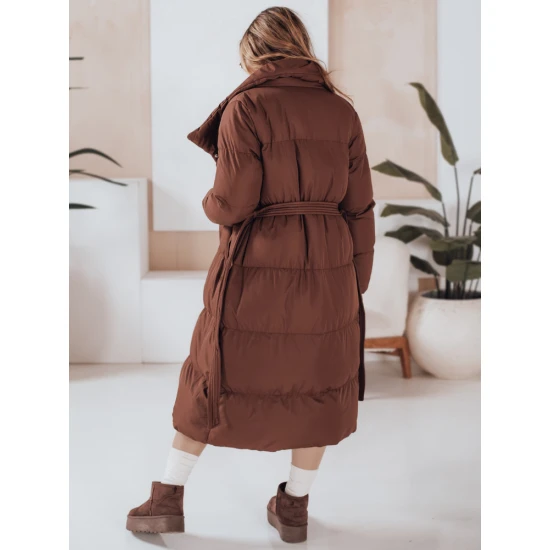 Sieviešu tumši brūna stepēta jaka Favi Sieviešu jakas