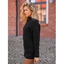 Sieviešu melns džemperis Bert