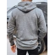 Vīriešu pelēks džemperis ar kapuci Denim Džemperi ar kapuci