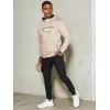 Brūns vīriešu džemperis ar kapuci Denim Džemperi ar kapuci