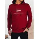 Men's burgundy hooded jumper Denim Hooded jumpers