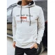 Vīriešu gaiši pelēks džemperis ar kapuci Denim Džemperi ar kapuci