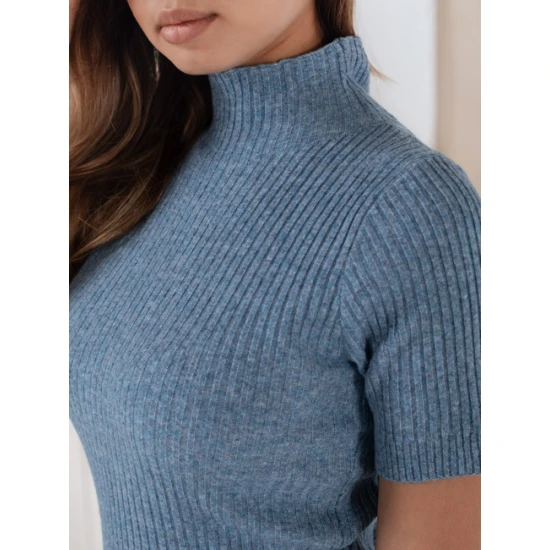 Sieviešu zils džemperis Bela Sieviešu džemperi