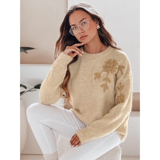 Sieviešu brūns džemperis Daga Džemperi