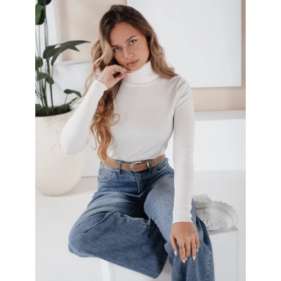 Sieviešu balts džemperis Vanoria Sieviešu džemperi