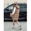 Sieviešu brūna divpusējā veste Elegancio Sieviešu vestes