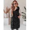 Sieviešu melna garā veste Lino Sieviešu vestes