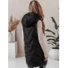 Sieviešu melna garā veste Lino Sieviešu vestes