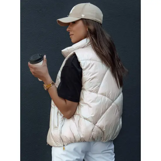 Sieviešu brūna spīdīga veste Bogo Sieviešu vestes
