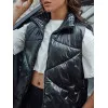 Sieviešu melna spīdīga veste Bogo Vestes