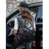 Sieviešu melna spīdīga veste Bogo Vestes
