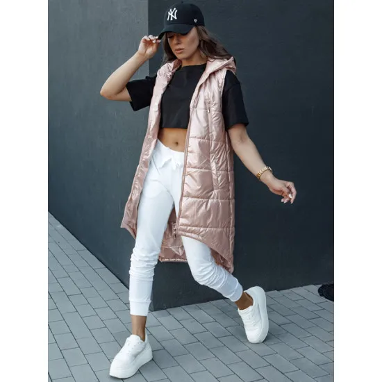 Sieviešu rozā garā veste Meris Sieviešu vestes