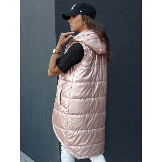 Sieviešu rozā garā veste Meris Sieviešu vestes