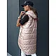 Sieviešu rozā garā veste Meris Sieviešu vestes