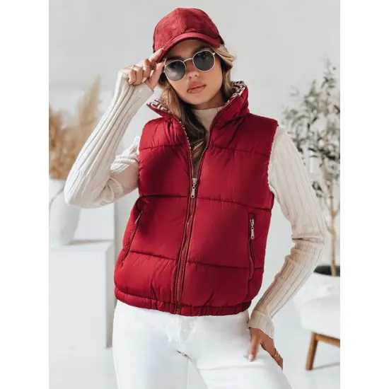 Veste bordo krāsā Debor Sieviešu vestes