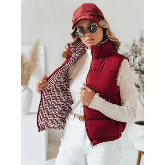 Veste bordo krāsā Debor Sieviešu vestes