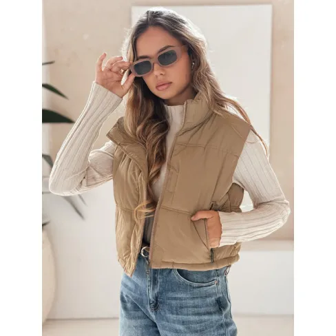 Sieviešu brūna veste Veta Sieviešu vestes
