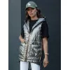 Sieviešu pelēka spīdīga veste Jess Sieviešu vestes