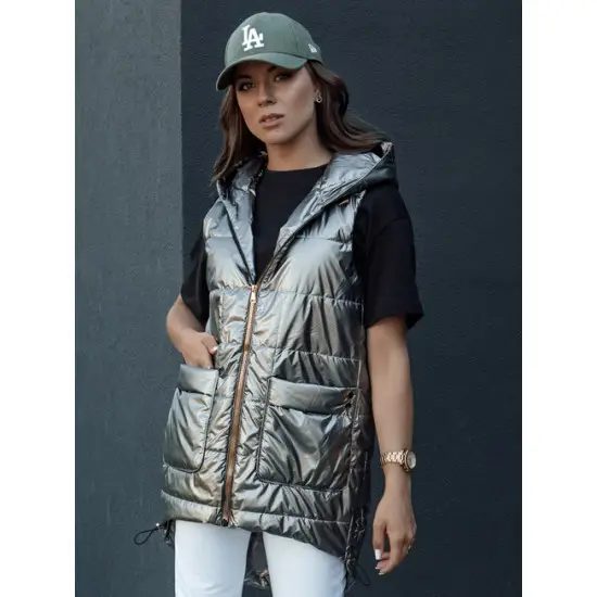 Sieviešu pelēka spīdīga veste Jess Sieviešu vestes