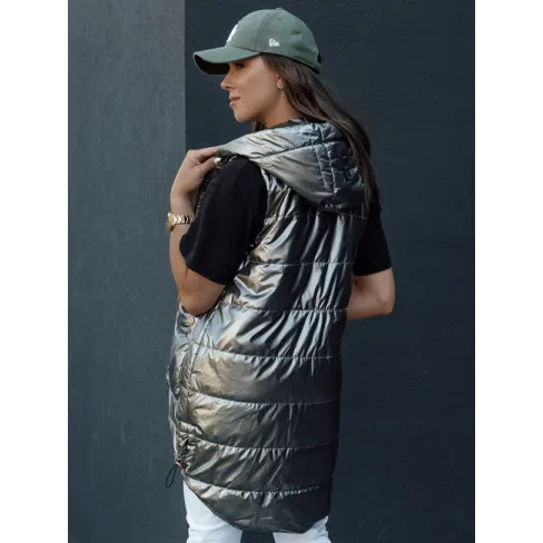 Sieviešu pelēka spīdīga veste Jess Sieviešu vestes
