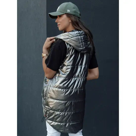 Sieviešu pelēka spīdīga veste Jess Sieviešu vestes