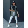 Sieviešu tumši zaļa spīdīga veste Jess Sieviešu vestes