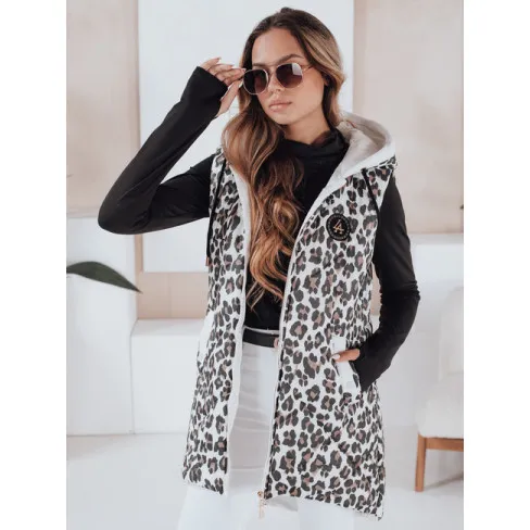 Sieviešu balta veste ar leoparda rakstu Elmera Sieviešu vestes