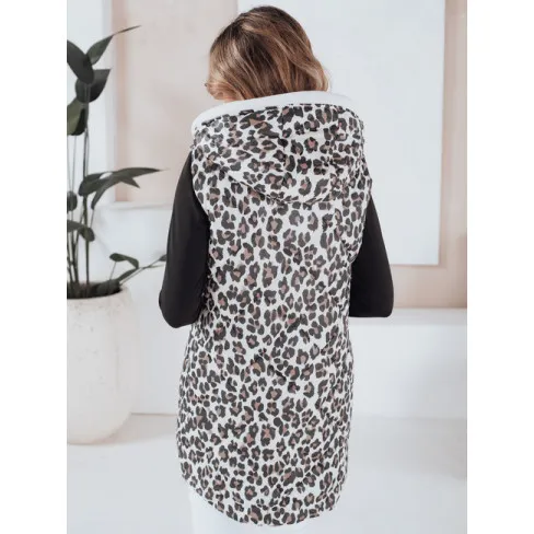 Sieviešu balta veste ar leoparda rakstu Elmera Sieviešu vestes