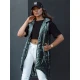 Sieviešu zaļā garā veste Meris Sieviešu vestes