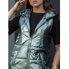 Sieviešu zaļā garā veste Meris Sieviešu vestes